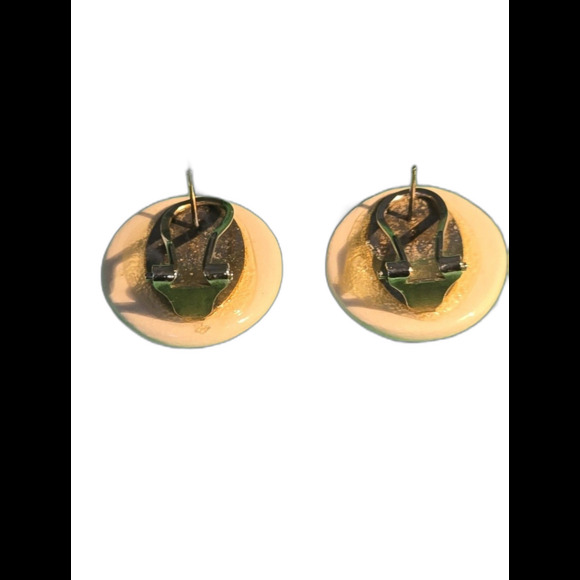 Earrings By The Button Connection Resin Cat Face Earrings - Picture 4 of 6